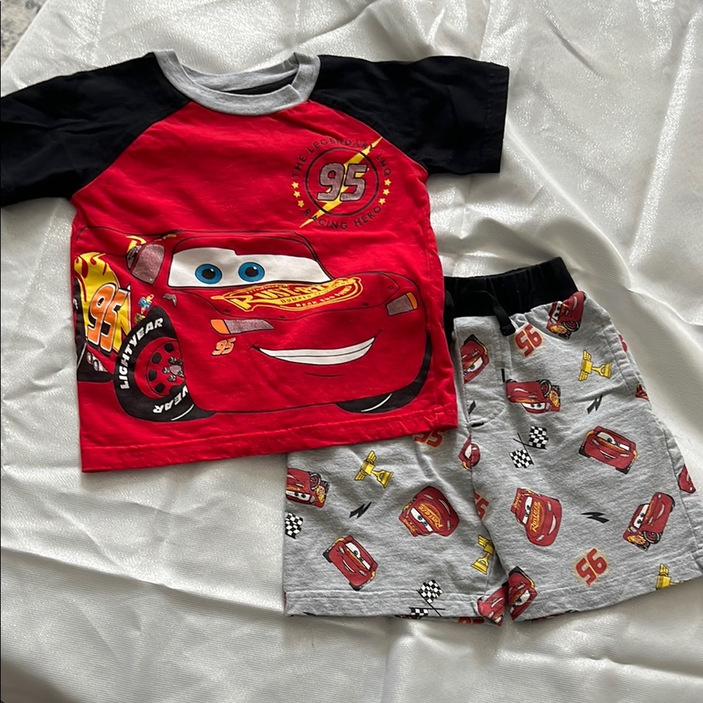 Disney Cars Red and Black Pajama Set